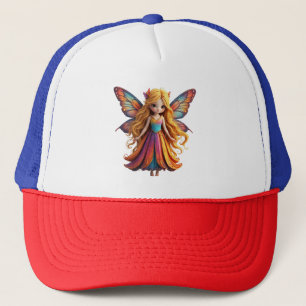 Gorra De Camionero Encantadora Hada de Fantasía con Alas Coloridas