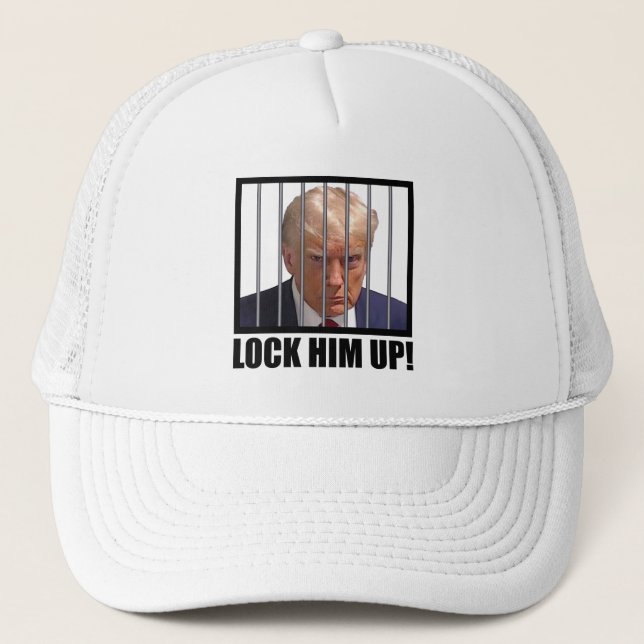 Gorra De Camionero ¡Enciende! Trump Mugshot (Anverso)