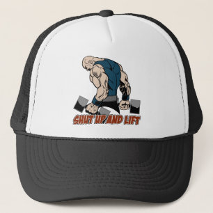 Gorra De Camionero Enciierre y levante al Weightlifter