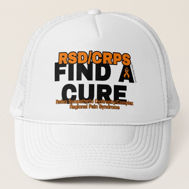 GORRA DE CAMIONERO ENCONTRAR UNA CURA/NEGRO...RSD/CRPS (Anverso)