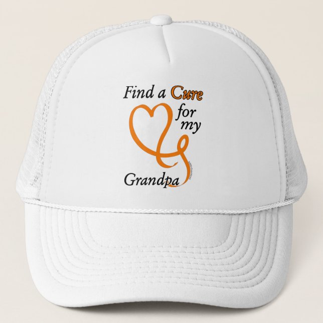 Gorra De Camionero Encuentra una cura/corazón/abuelo...RSD/CRPS (Anverso)