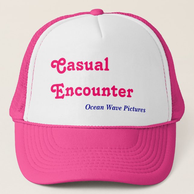 Gorra De Camionero Encuentro casual, imágenes de la ola oceánica (Anverso)