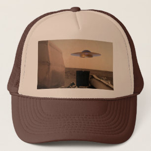 Gorra De Camionero Encuentro de Saucer de OVNI de Mars InSight Alien