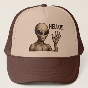 Gorra De Camionero Encuentro Grave: El saludo Alienígena
