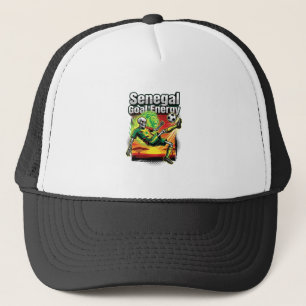 Gorra De Camionero Energía del Gol de Senegal Esqueleto Delantero Nac