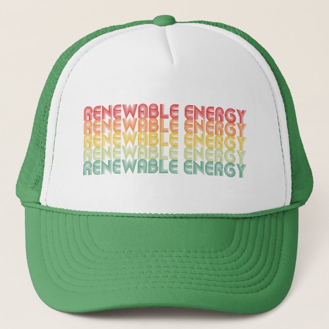 Gorra De Camionero Energía renovable (Anverso)