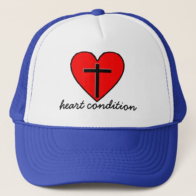 Gorra De Camionero enfermedad cardíaca (Anverso)