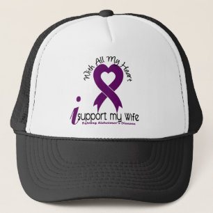 Gorra De Camionero Enfermedad de Alzheimers apoyo a mi esposa