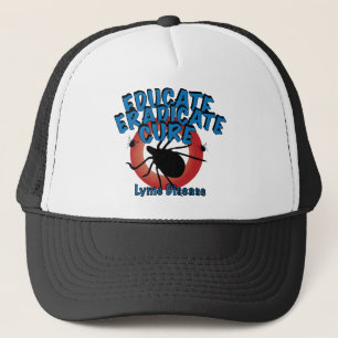 Gorra De Camionero Enfermedad de Lyme - eduque, suprima, cure