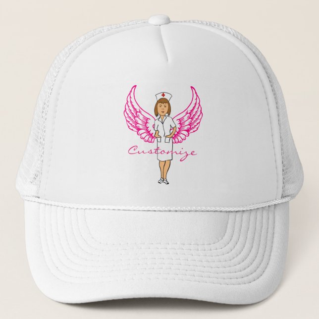 Gorra De Camionero Enfermera Angel Wings Thunder_Cove (Anverso)