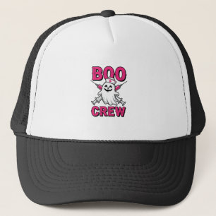 Gorra De Camionero Enfermera de la tripulación Boo Fantasma Diseño ve