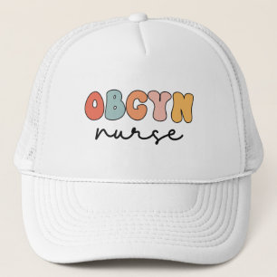 Gorra De Camionero Enfermera de Retro OBGYN