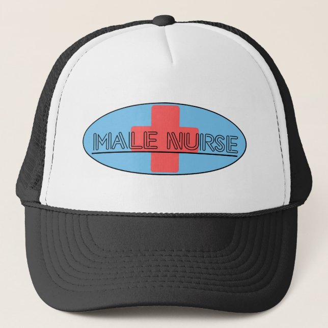 Gorra De Camionero Enfermera de sexo masculino (Anverso)
