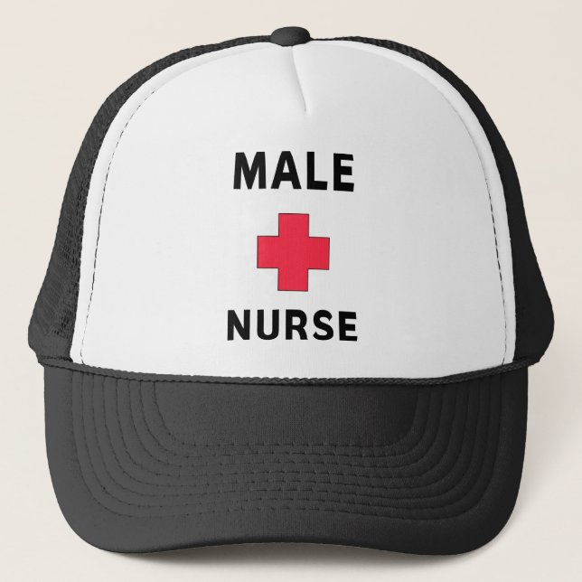 Gorra De Camionero Enfermera de sexo masculino (Anverso)
