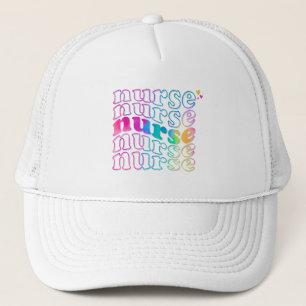 Gorra De Camionero "Enfermera" en elegantes colores arcoiris