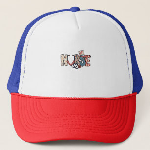 Gorra De Camionero Enfermera estadounidense 4 de julio: Enfermeras de