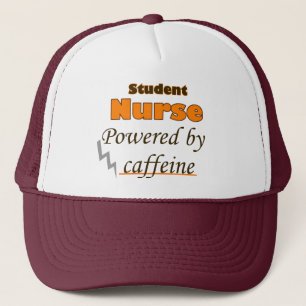 Gorra De Camionero Enfermera estudiantil impulsada por cafeína