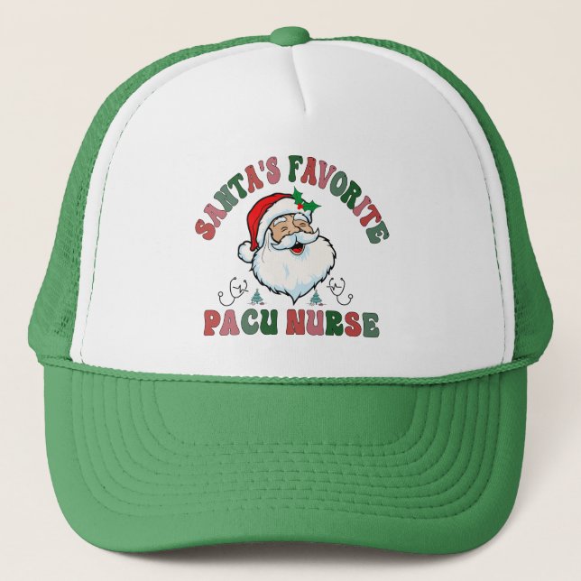 Gorra De Camionero Enfermera favorita de Santa María Pacu - Navidades (Anverso)