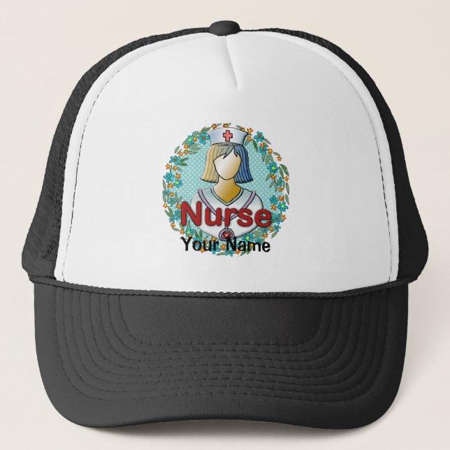 Gorra De Camionero Enfermera floral de Guay (Anverso)