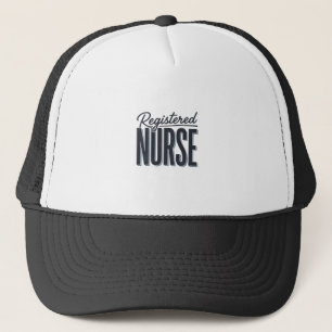 Gorra De Camionero Enfermera registrada tipografía script diseño vect