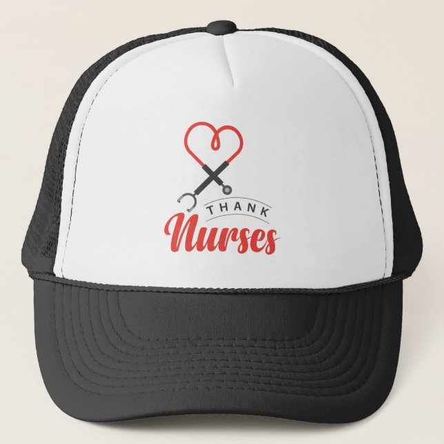 Gorra De Camionero Enfermeras de agradecimiento (Anverso)