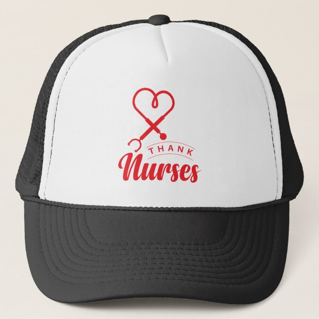 Gorra De Camionero Enfermeras de agradecimiento (Anverso)