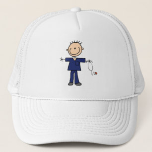 Gorra De Camionero Enfermero de palitos masculino - Azul