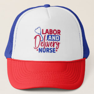 Gorra De Camionero Enfermero de parto y trabajo