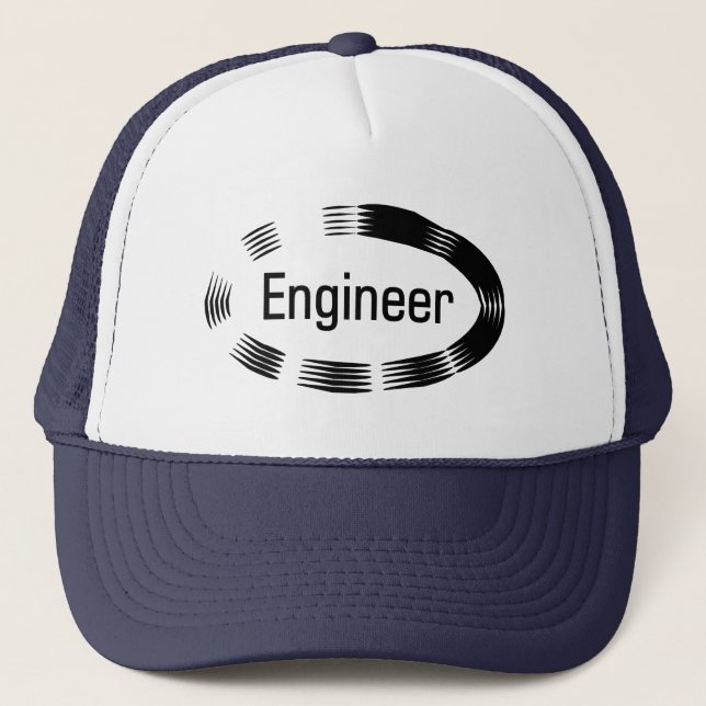 Gorra De Camionero Engineer Black Oval (Anverso)