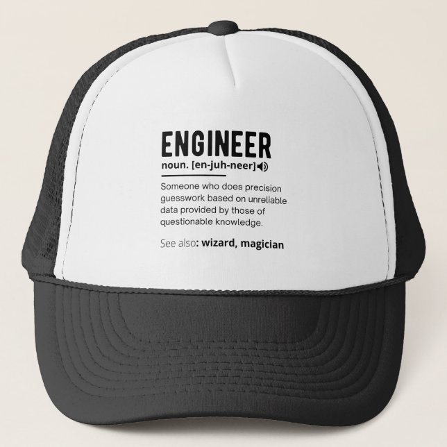 Gorra De Camionero Engineer Definition Engineering Gift (Anverso)