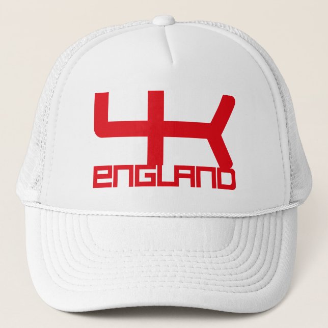 GORRA DE CAMIONERO ENGLAND VER UK FLAG TEXT BY MASANSER PIXELAT (Anverso)