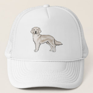 Gorra De Camionero English Cream Golden Retriever Perro De Dibujos An
