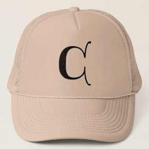 Gorra De Camionero English Gothic Monogram letter C