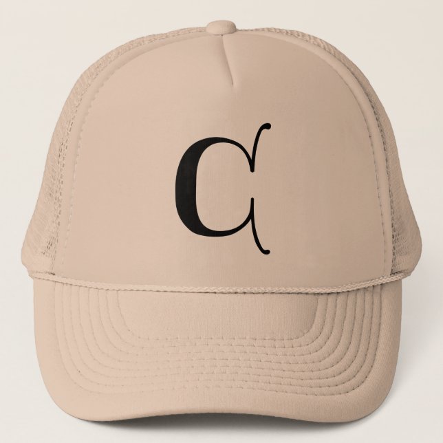 Gorra De Camionero English Gothic Monogram letter C (Anverso)