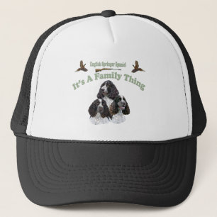 Gorra De Camionero English Springer Spaniel Una cosa familiar