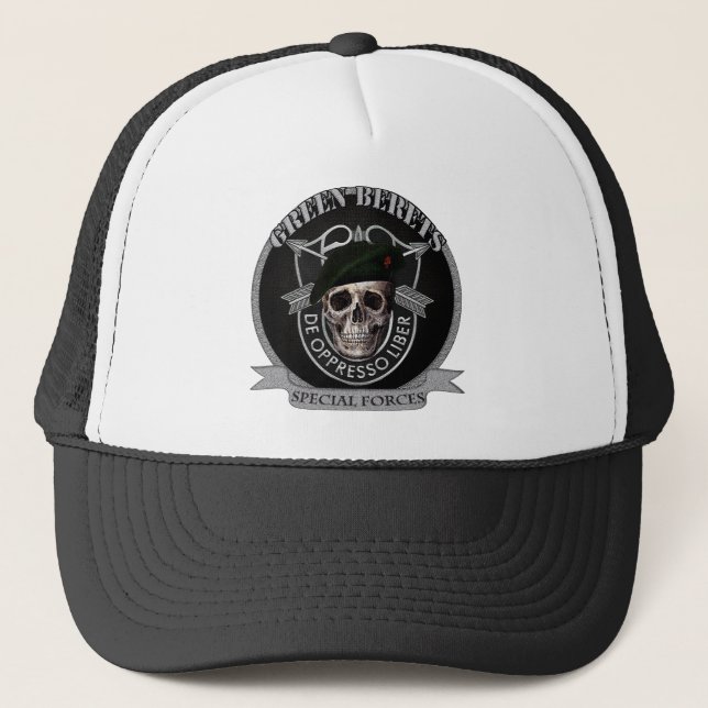 GORRA DE CAMIONERO ENGRANAJE DE LAS FUERZAS ESPECIALES DE LA BOINA (Anverso)