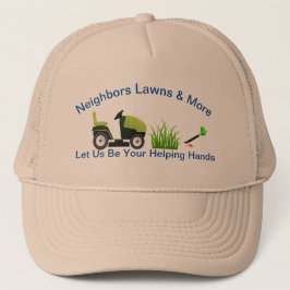 Gorra De Camionero Engranaje del negocio de Lawncare