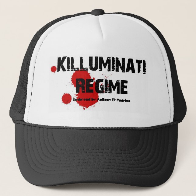 GORRA DE CAMIONERO ENGRANAJE DEL RÉGIMEN DE KILLUMINATI (Anverso)