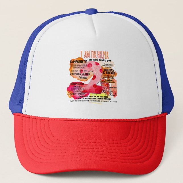Gorra De Camionero Enneagram Tipo 2 - Soy El Ayudante (Anverso)