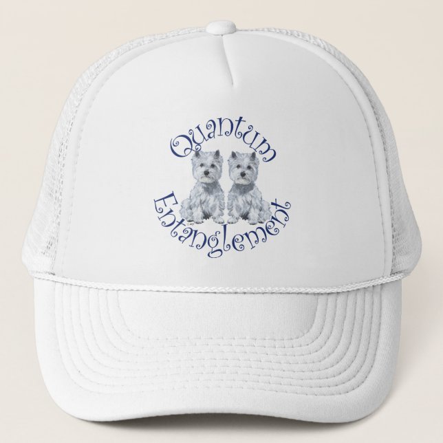 Gorra De Camionero Enredo Cuántico de Westies (Anverso)