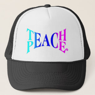 Gorra De Camionero ¡Enseñe paz a la buena sensación!