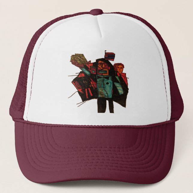 Gorra De Camionero entrada de lápiz criptográfica (Anverso)