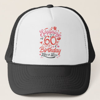Gorra De Camionero Entrando en mi sexagésimo cumpleaños como jefe