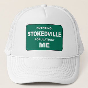 Gorra De Camionero Entrando en Stokedville Población Yo