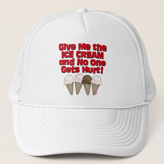 Gorra De Camionero Entregue el helado (Anverso)