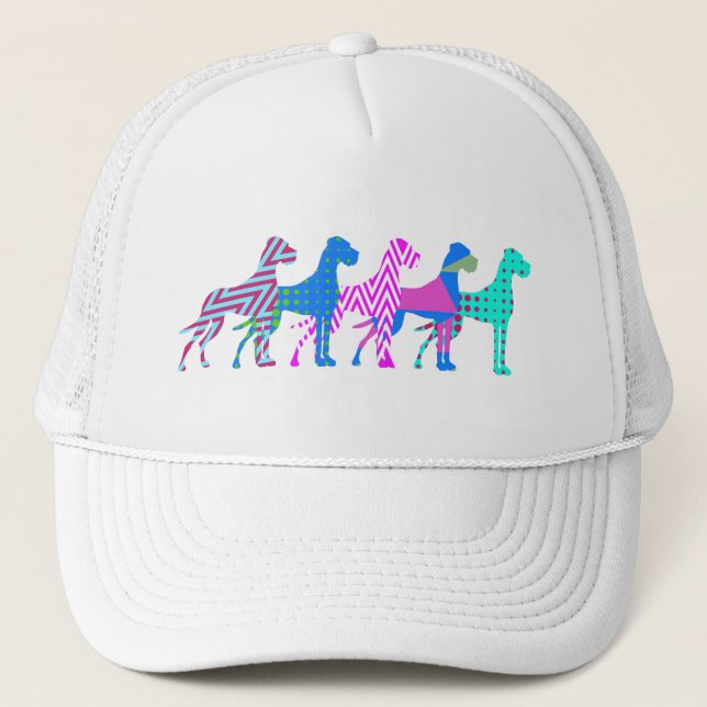 Gorra De Camionero Entrena a tu Gran Danés (Anverso)