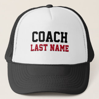 Gorra De Camionero Entrenador Apellido Personalizado