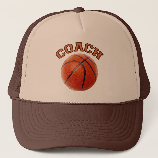 Gorra De Camionero Entrenador de baloncesto (Anverso)