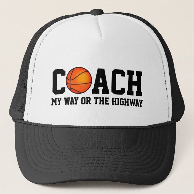 Gorra De Camionero Entrenador 🏀 de Baloncesto (Anverso)