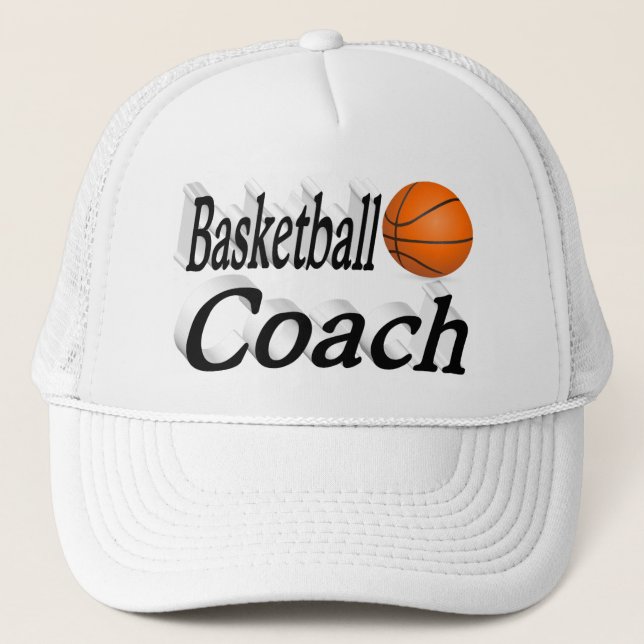 Gorra De Camionero Entrenador de baloncesto (Anverso)